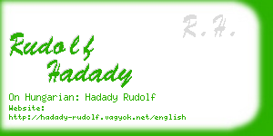 rudolf hadady business card